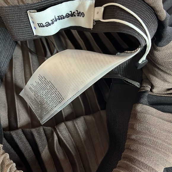 Marimekko Brown Midi A-Line Skirt Kyllikki Kivet Size Small - Picture 7 of 10